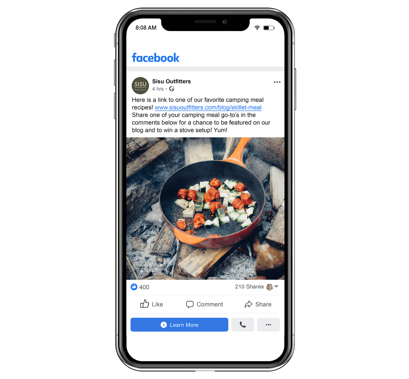Example of image ads on Facebook.
