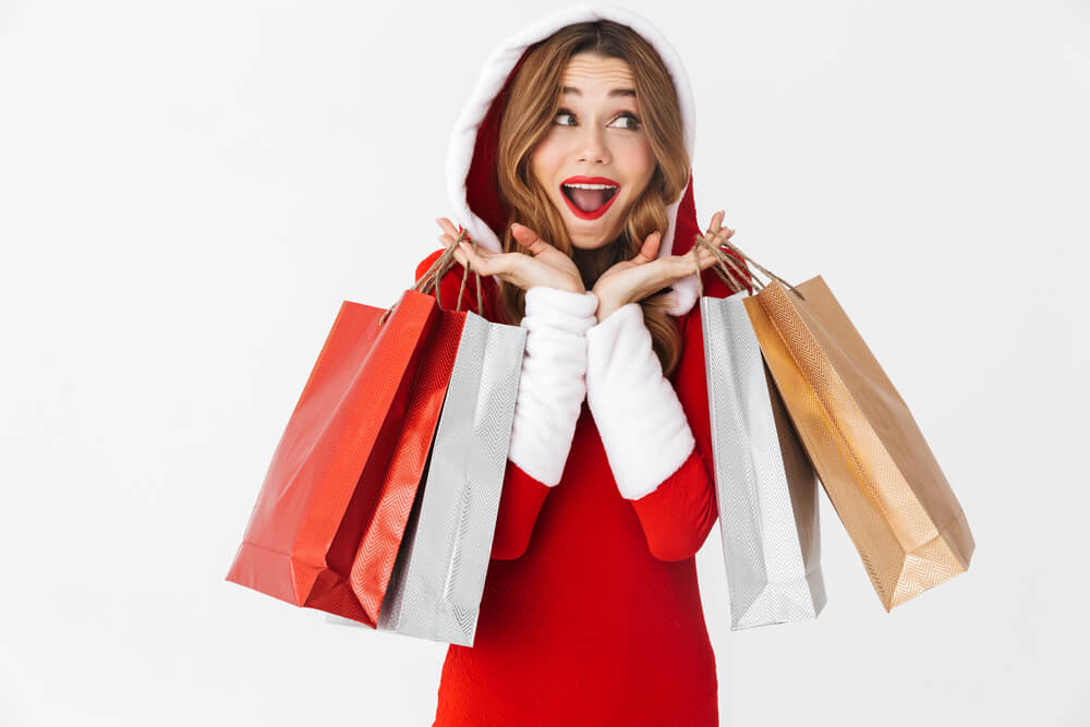 Happy holiday shopper because of prompt customer service and Florida SEO.
