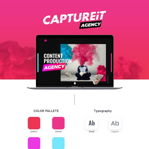 sample website design aesthetics