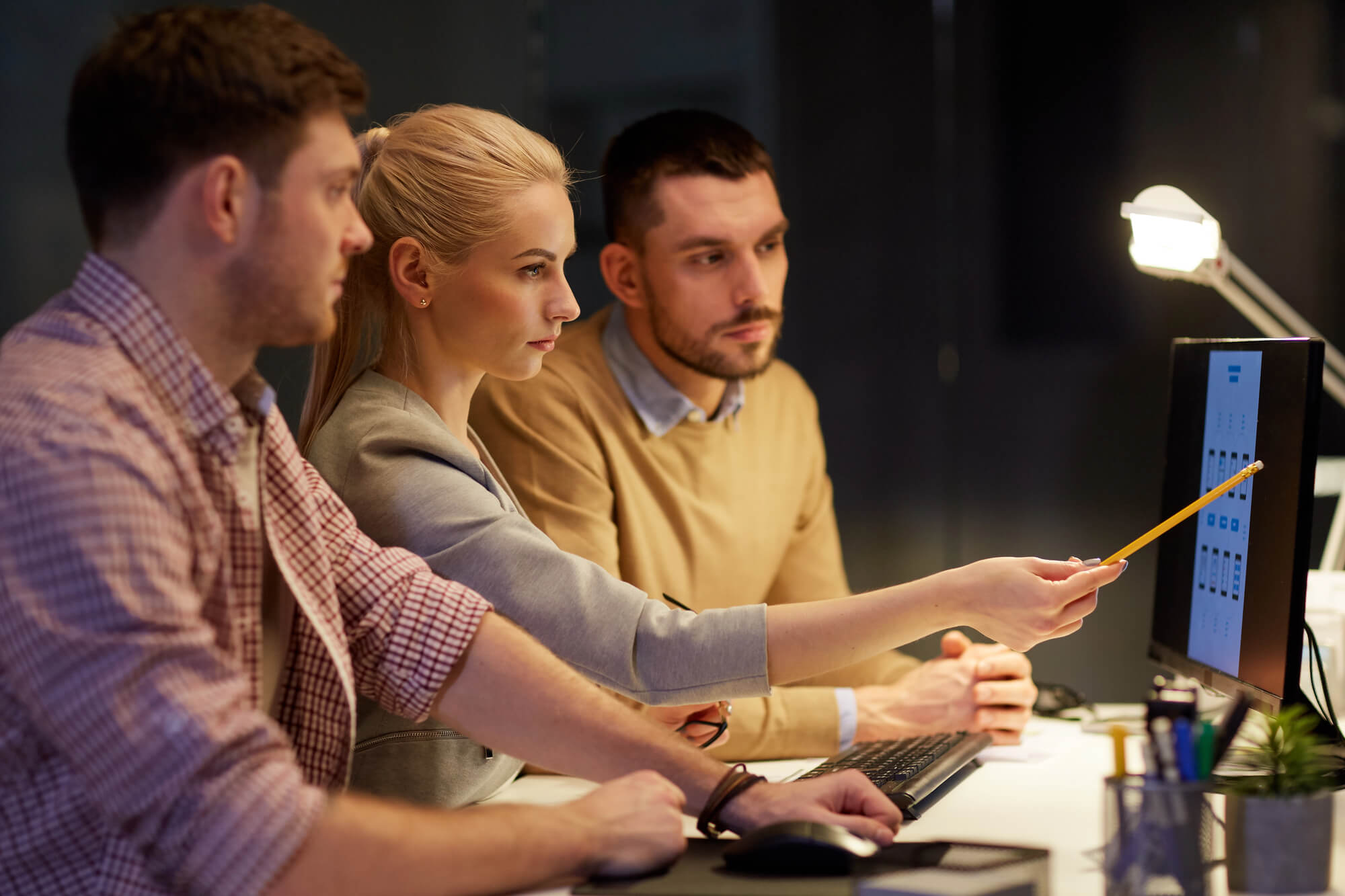 web developers working on a project
