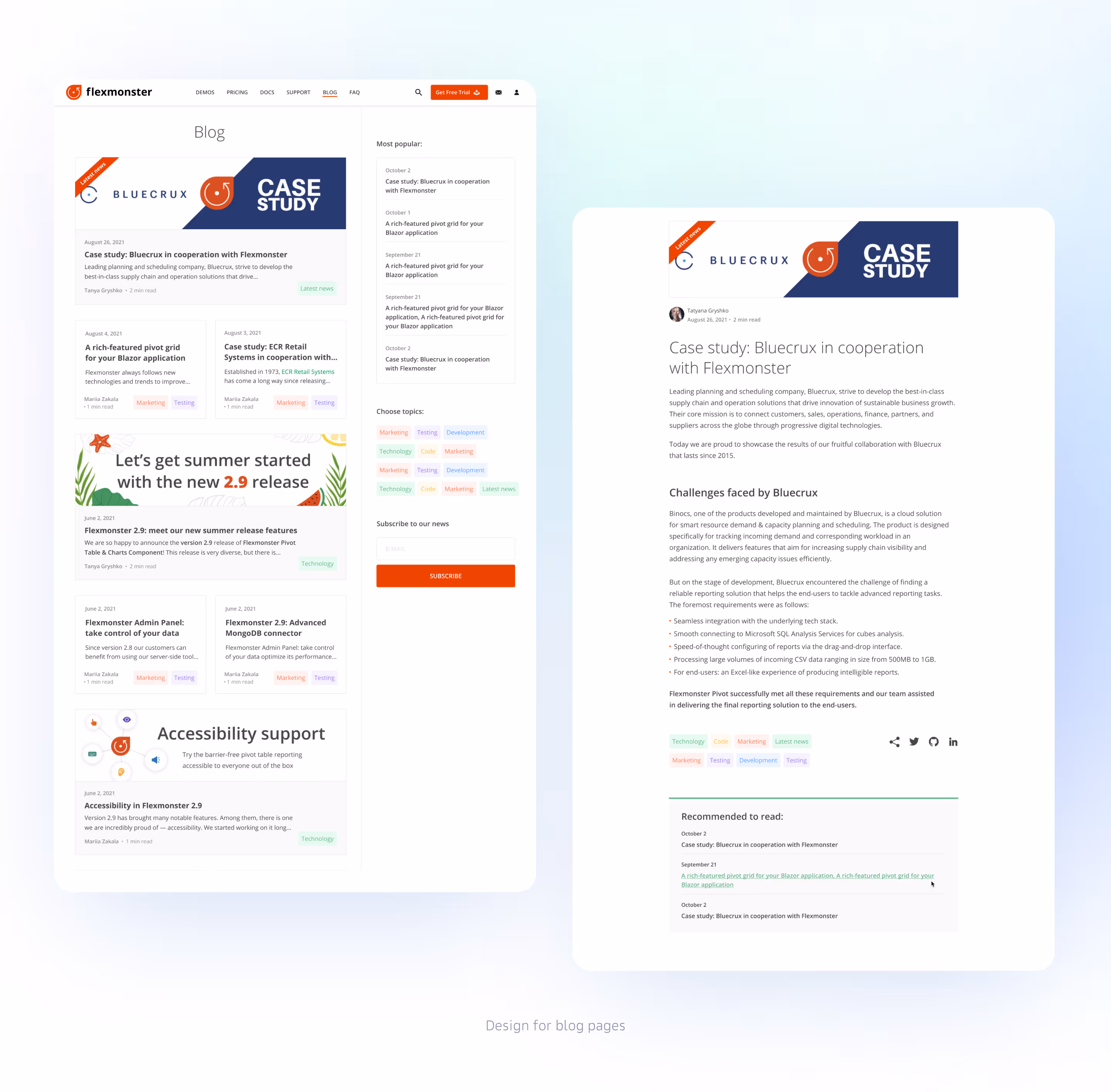 web design ongoing support for SaaS