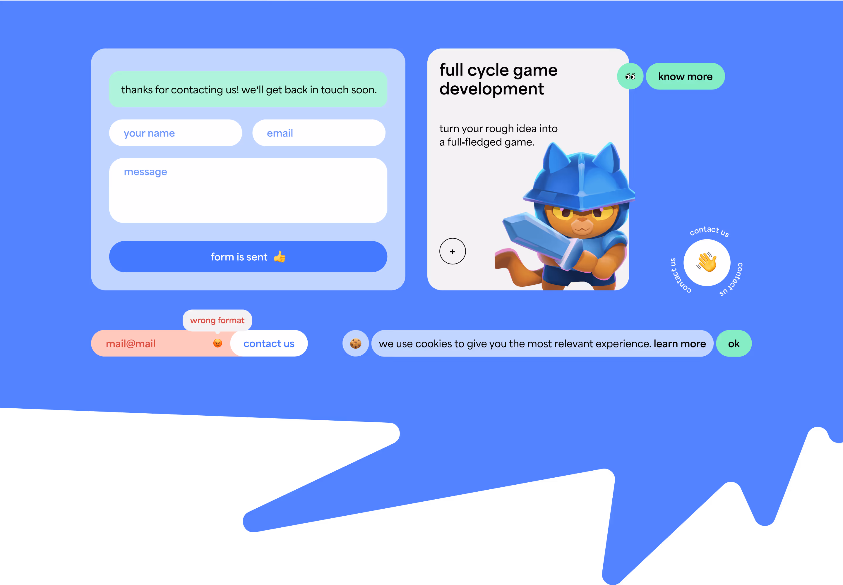  web design and development for gamedev Solid Bash