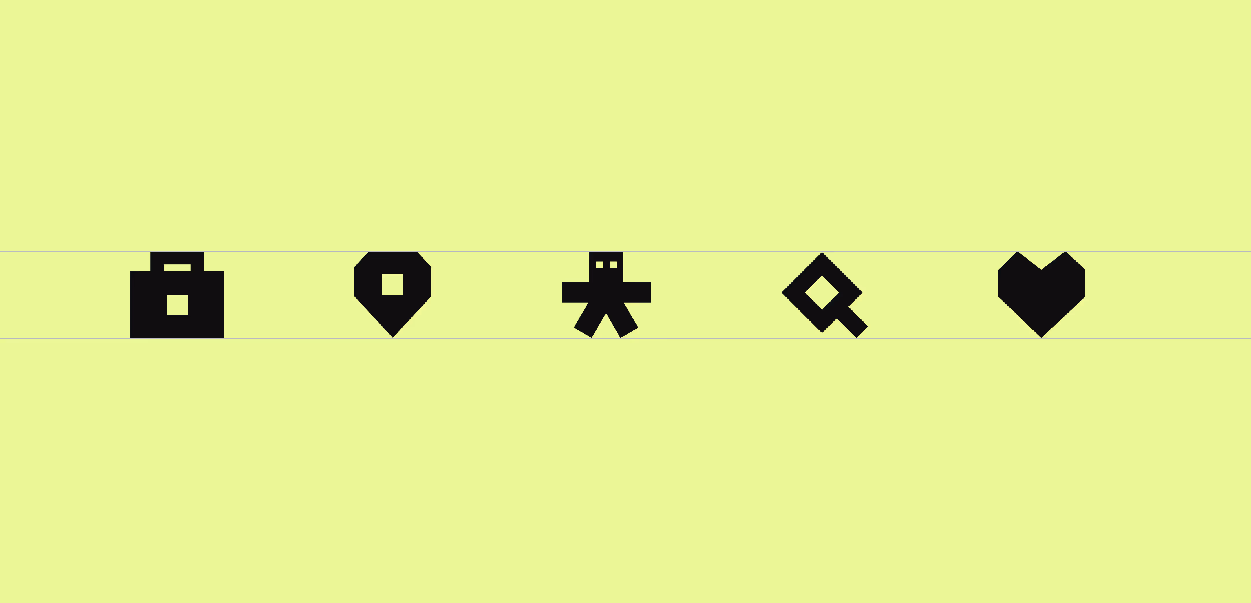 Icons created during web design and development project for non-profit GOTS