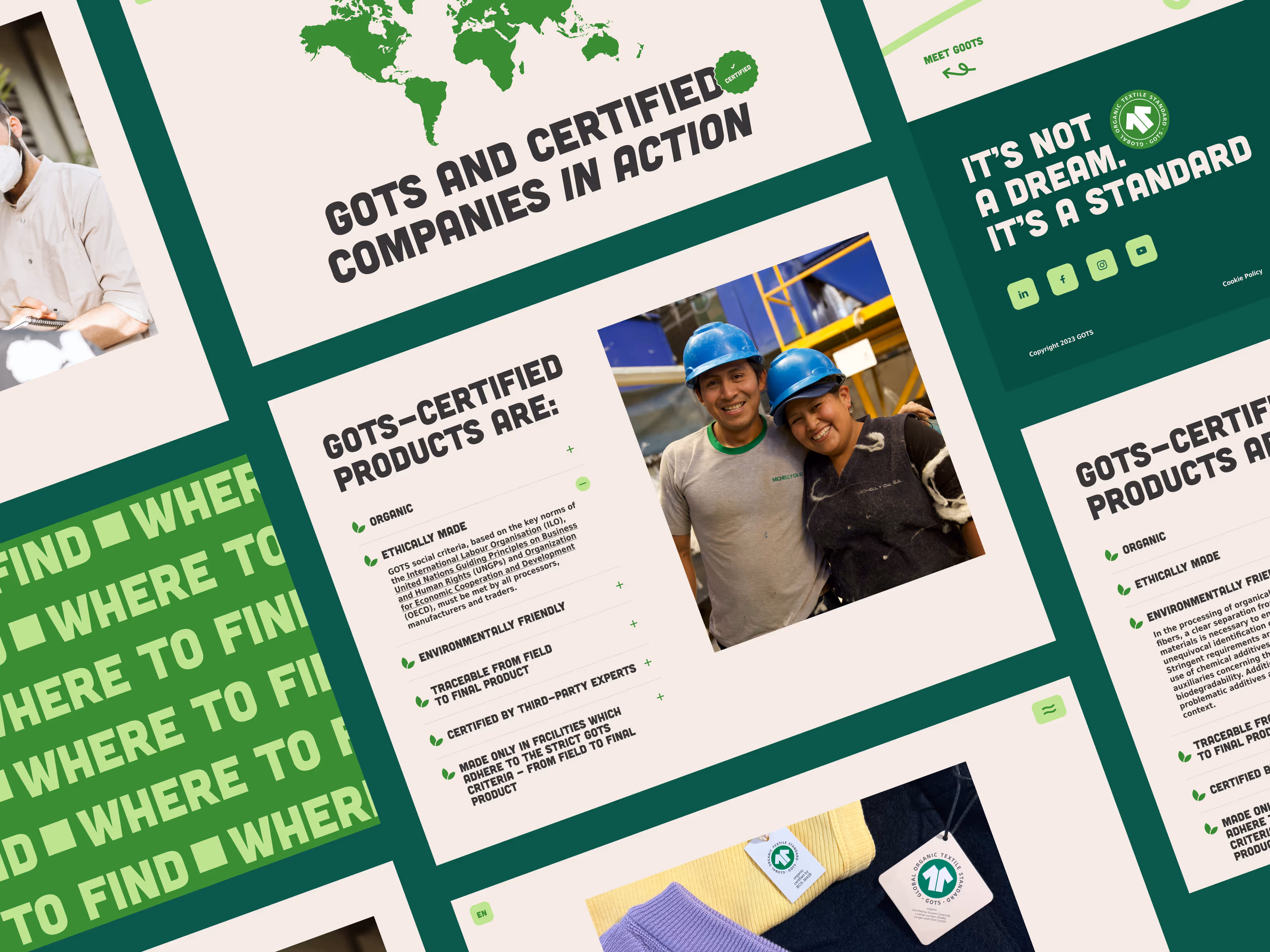 Behindtheseams marketing campaign website design and development for GOTS