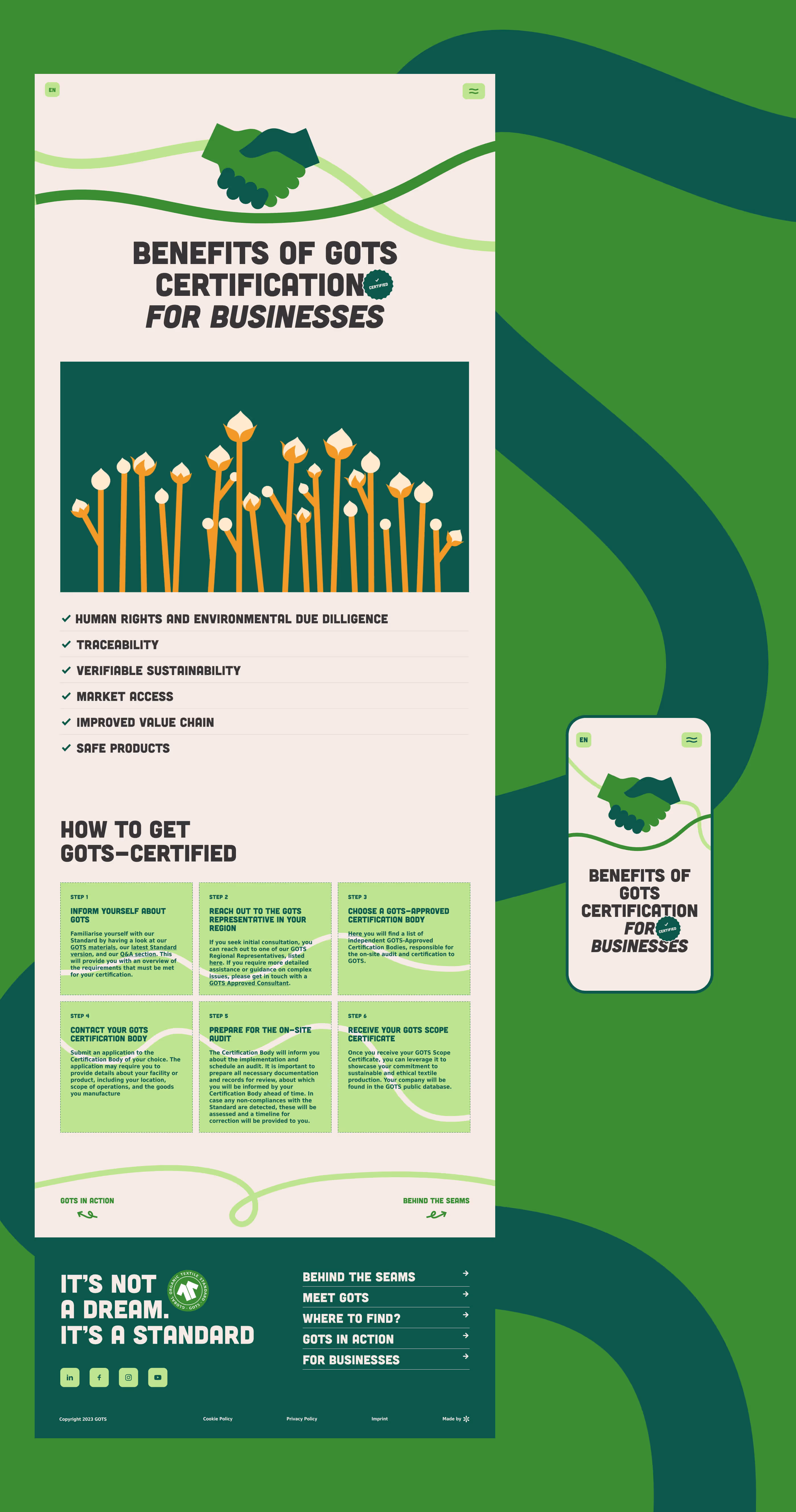 marketing campaign design for non-profit GOTS