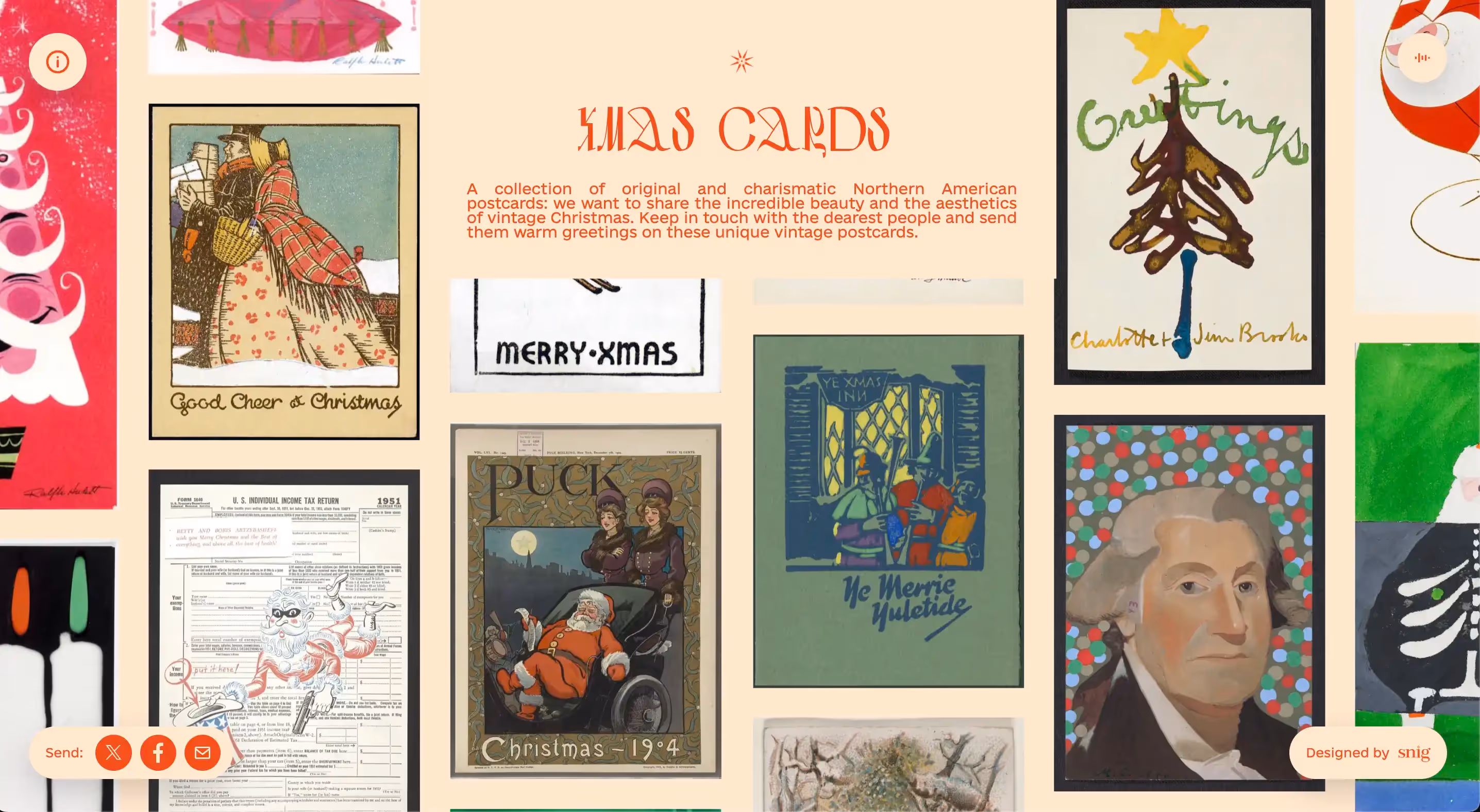christmas cards web design and development