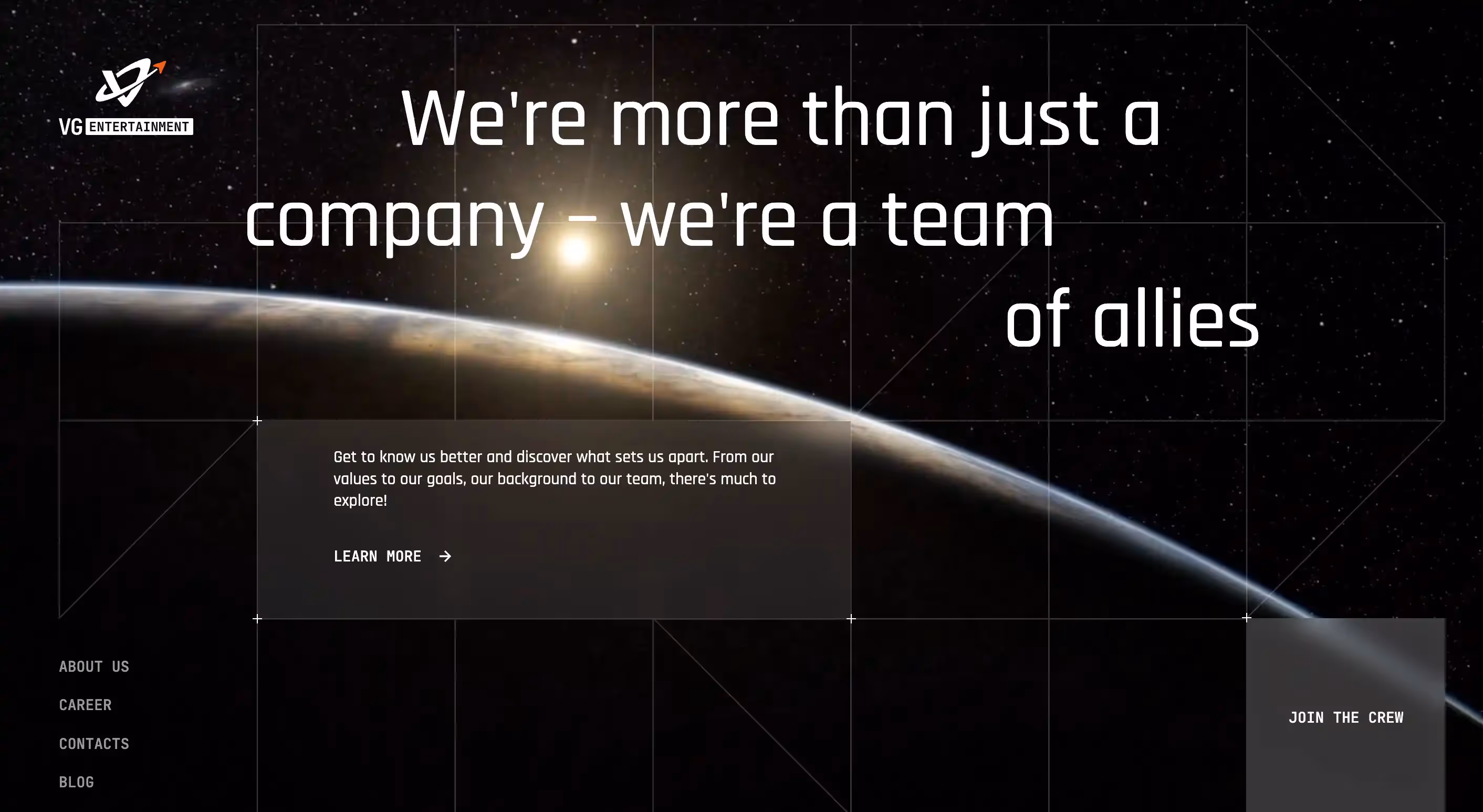 Web design and development for gamedev company
