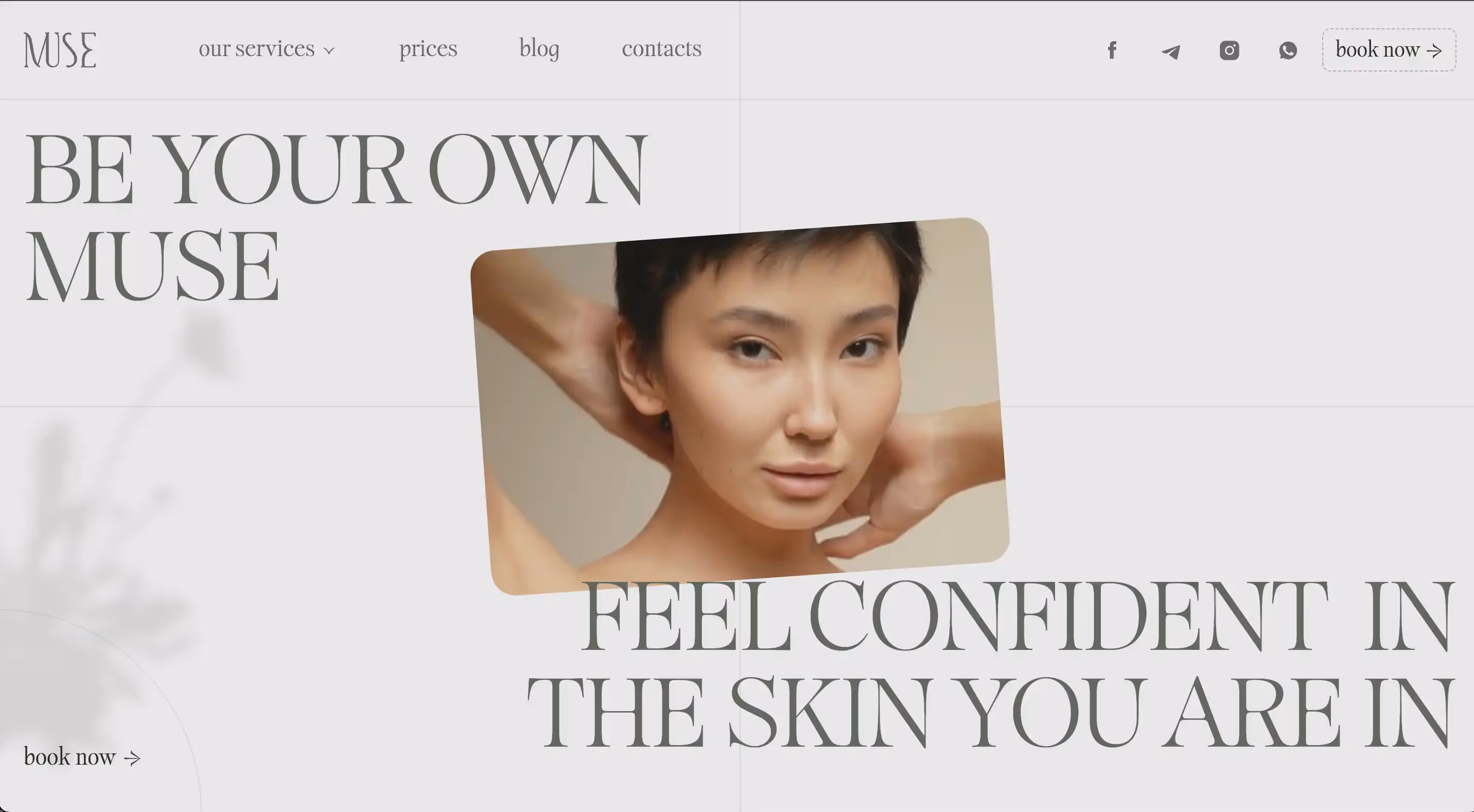Webflow design and development for Beauty space in Chicago