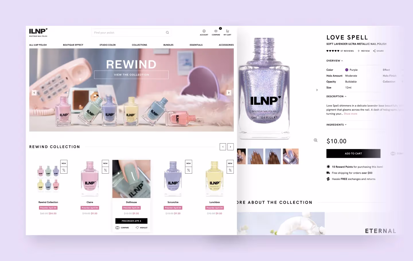 ecommerce design for beauty 