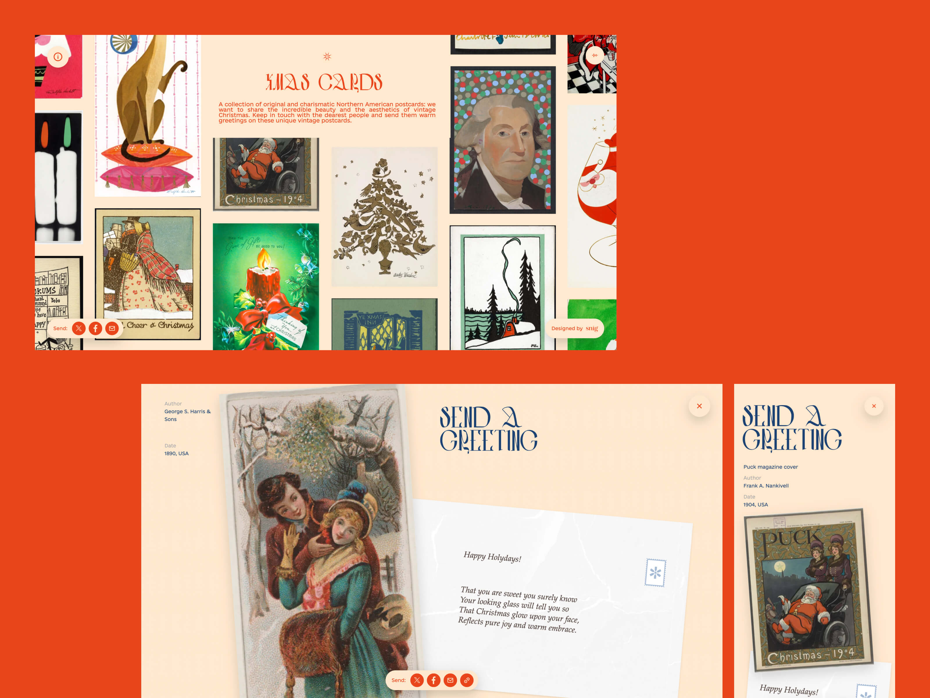 christmas cards web design and development