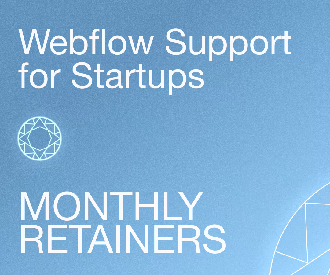 Get ongoing Webflow design and development support with a flexible subscription. Ideal for startups and fast-moving teams. Scalable plans. Clear scope. Real results.
