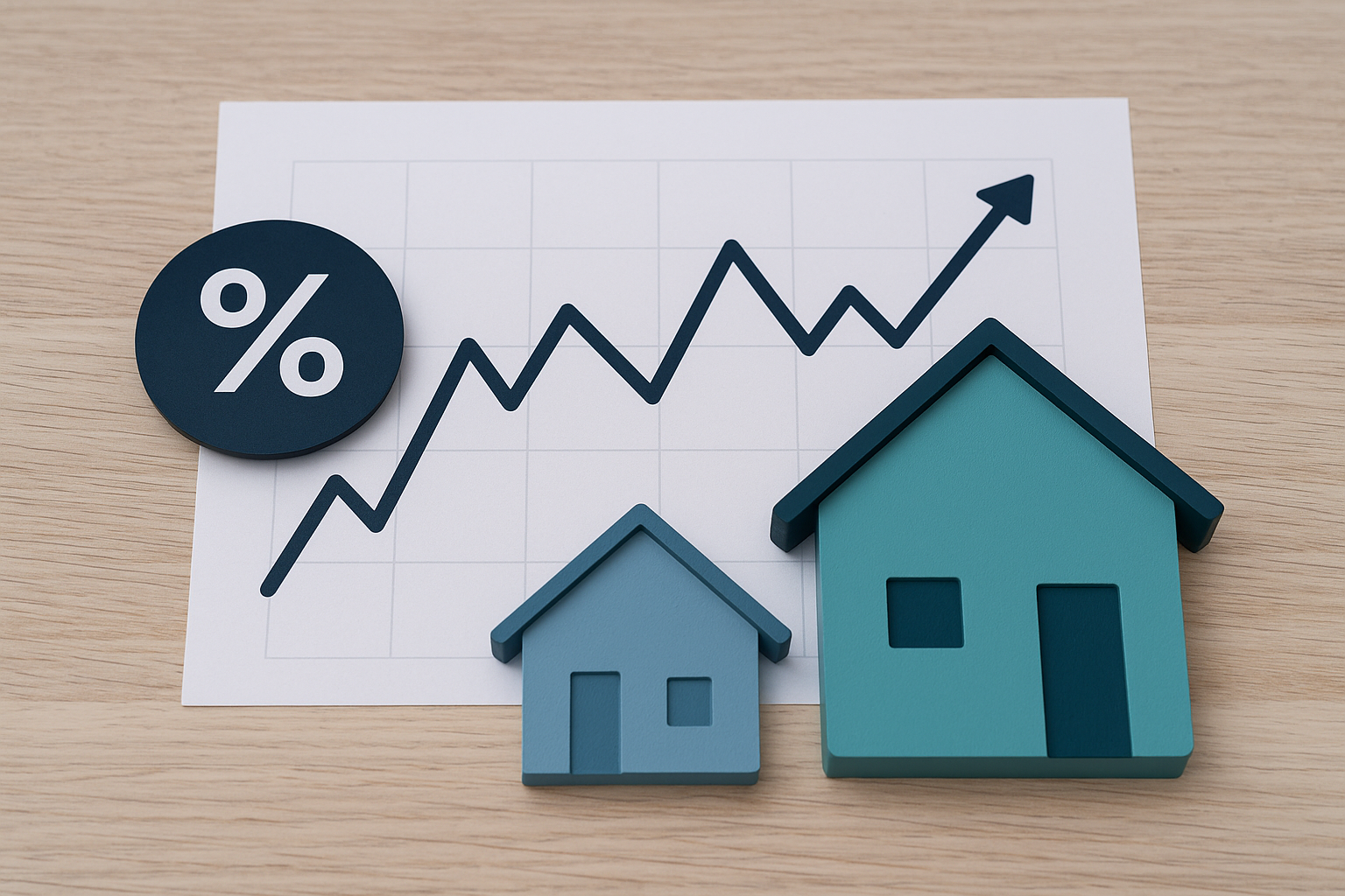 Graph showing the relationship between interest rates and home prices in Sarasota.