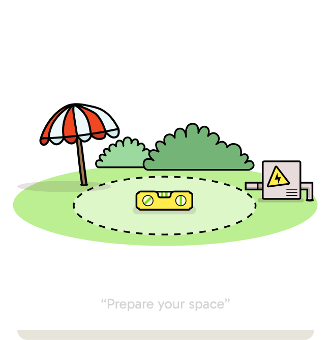 Prepare your space illustration