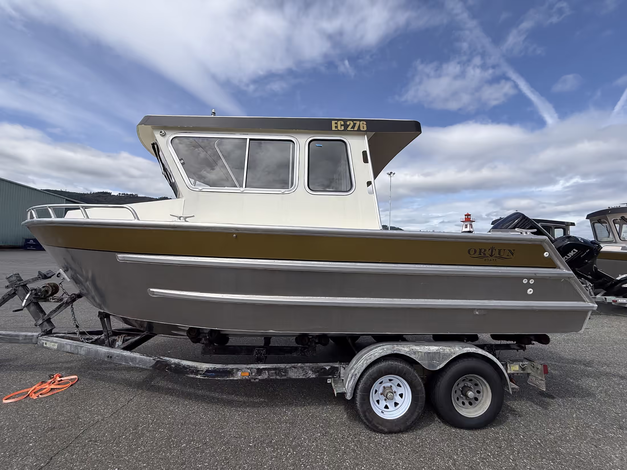 Ortun EC276 aluminum boat for sale by Whiskey Creek Marine, exterior view 4 of 7.