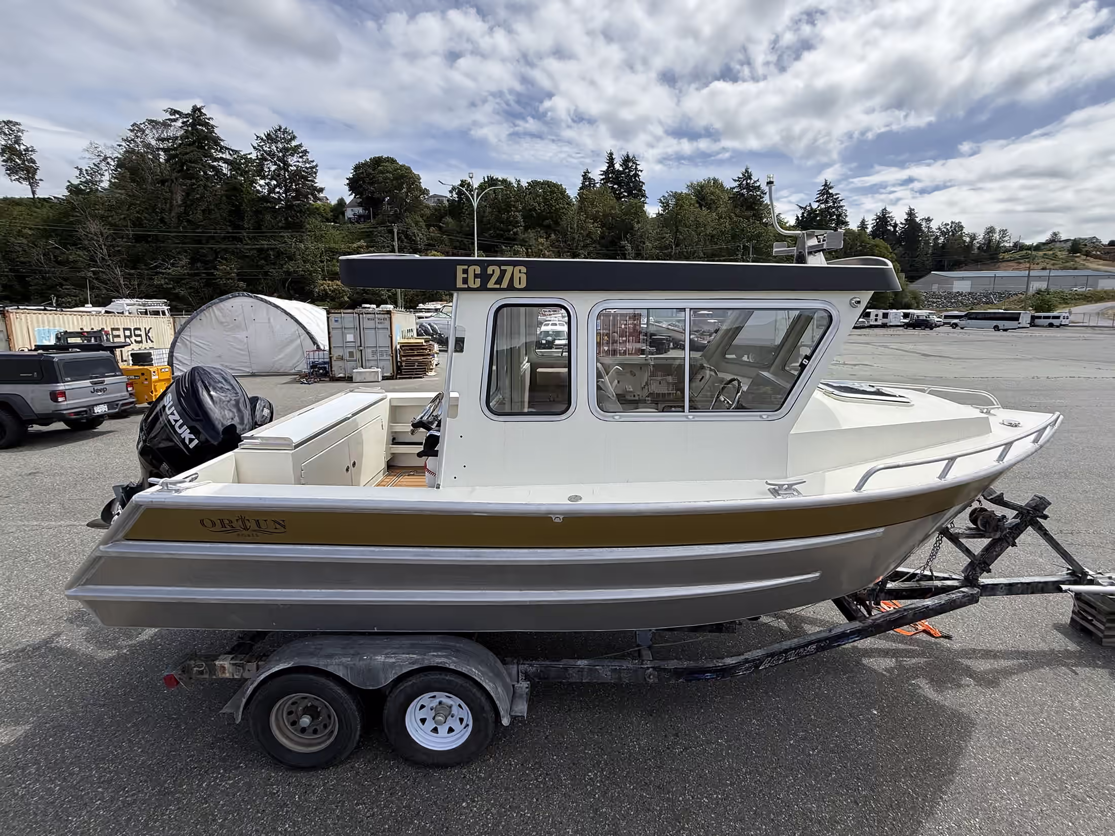 Ortun EC276 aluminum boat for sale by Whiskey Creek Marine, exterior view 7 of 7.