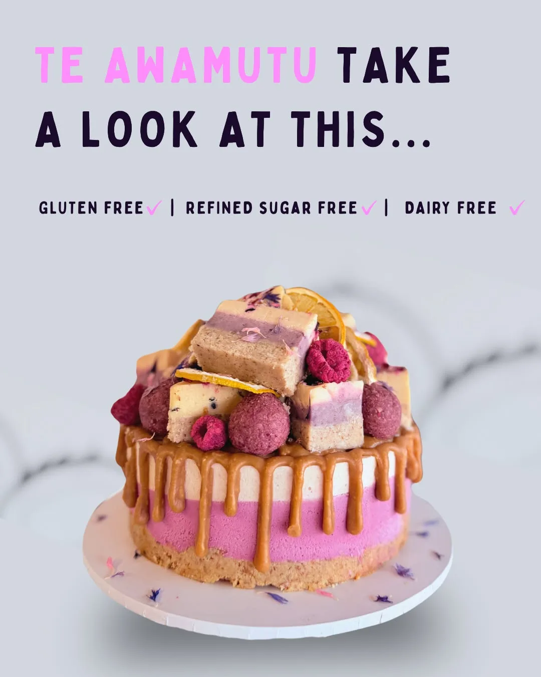 What The Food ad: gluten free cakes