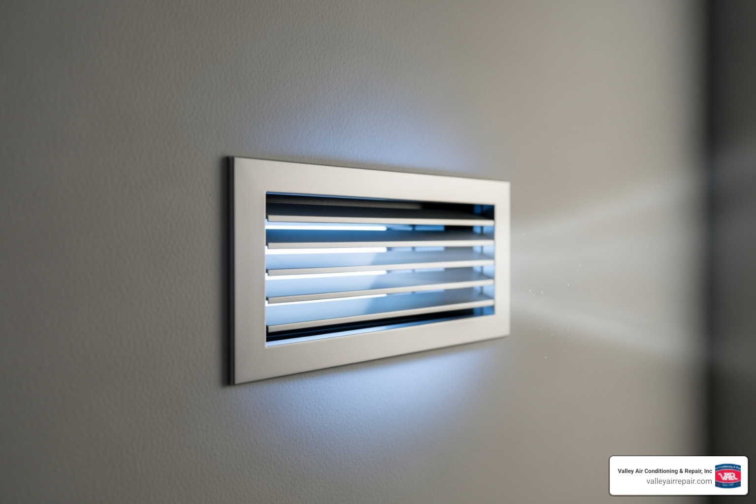 Clean air flowing from a vent - HVAC system maintenance