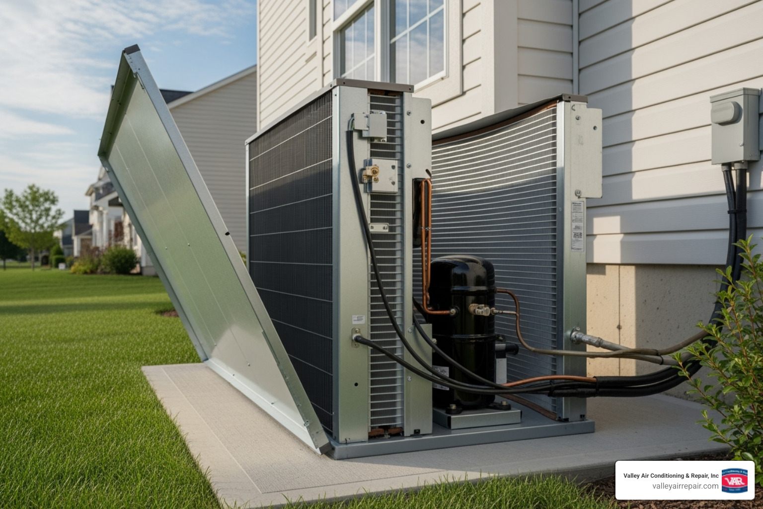 components of a split central AC system - Residential AC installation components of a split central AC system - Residential AC installation