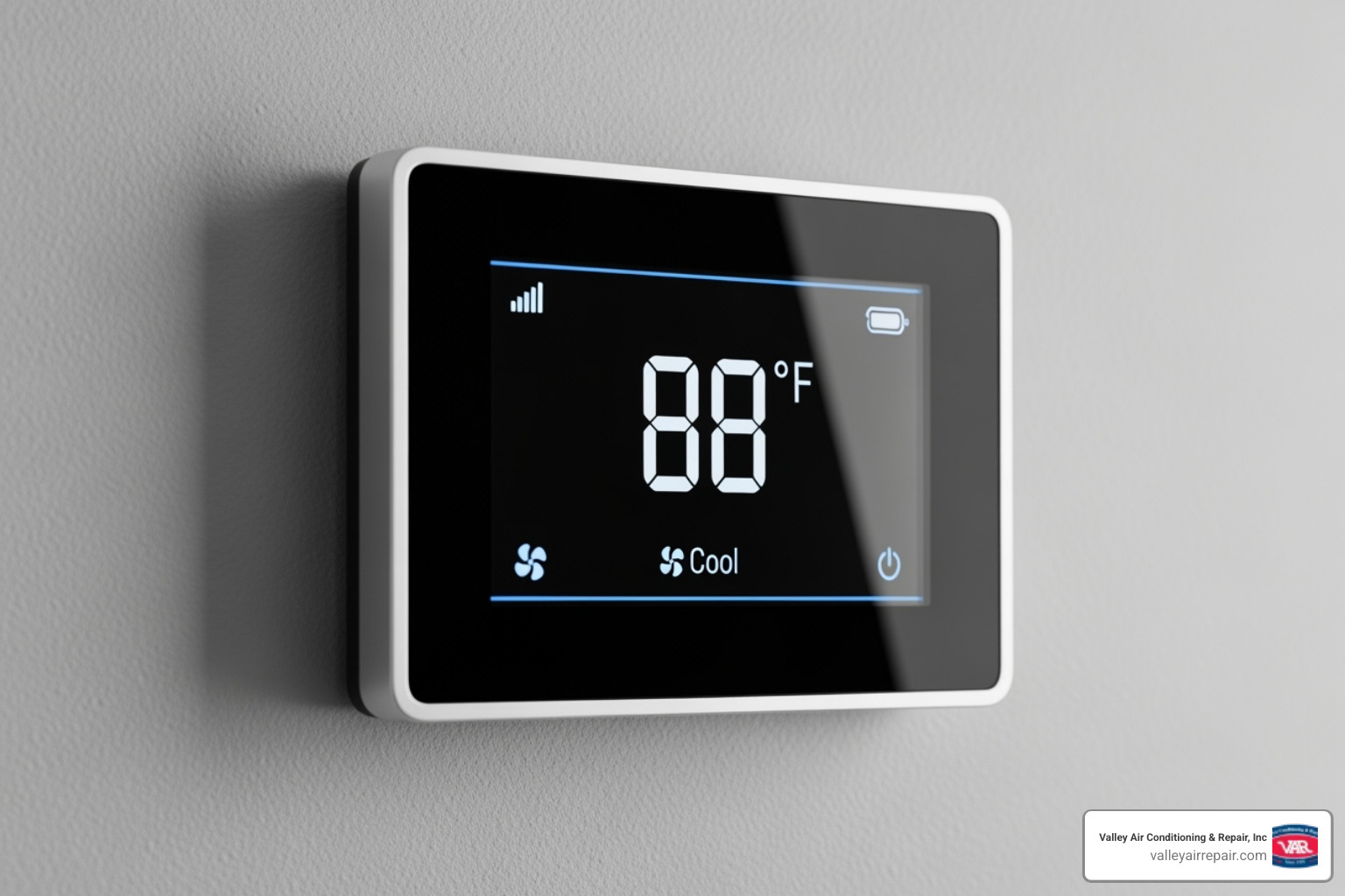 AC thermostat displaying a high indoor temperature - ac repair modesto ca AC thermostat displaying a high indoor temperature - ac repair modesto ca