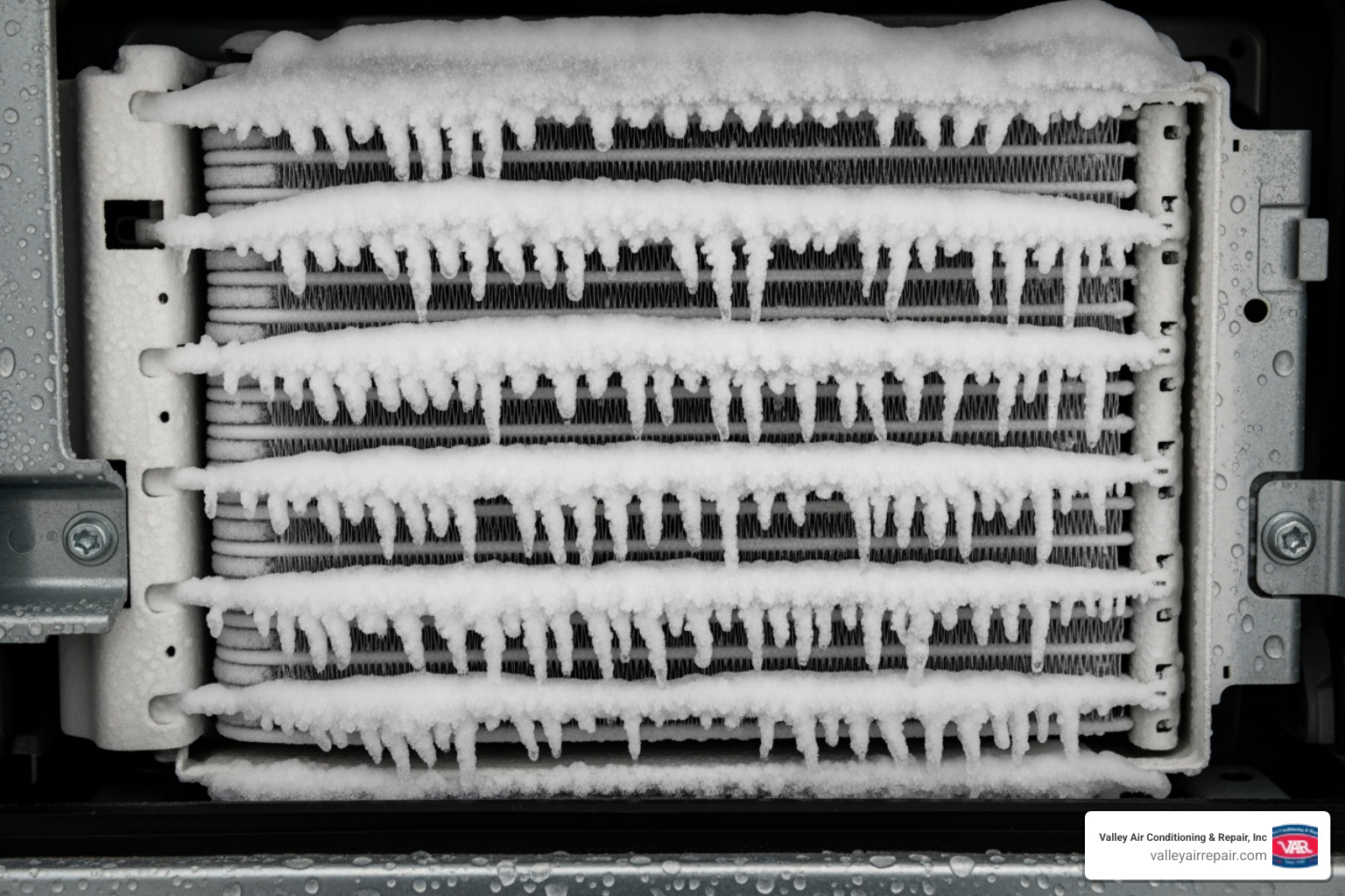 Frozen evaporator coil on an AC unit - Preventative AC maintenance
