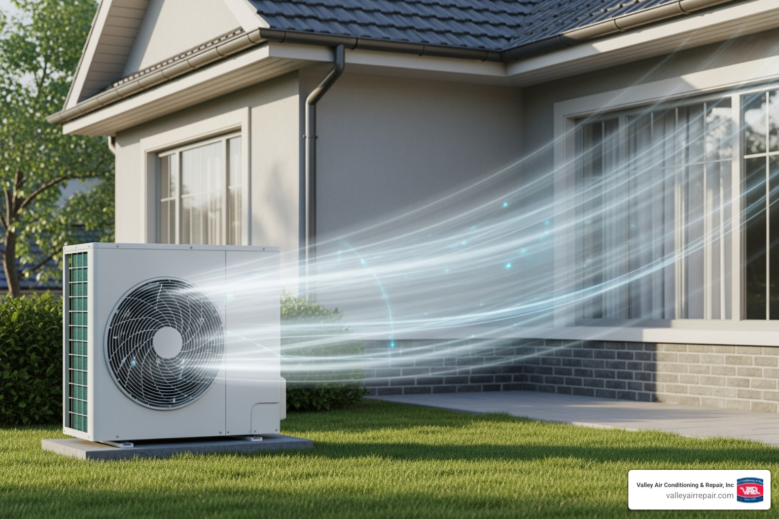 Infographic showing how heat pumps work in both heating and cooling modes, with arrows indicating heat transfer direction, refrigerant cycle, and the reversing valve function that switches between summer cooling and winter heating - heat pump installation in fowler, ca Infographic showing how heat pumps work in both heating and cooling modes, with arrows indicating heat transfer direction, refrigerant cycle, and the reversing valve function that switches between summer cooling and winter heating - heat pump installation in fowler, ca