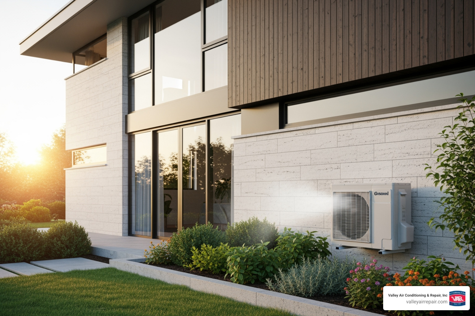 infographic showing how a heat pump transfers heat outdoors in summer to cool your home and pulls heat indoors in winter to warm your home, with simple arrows indicating the refrigerant cycle and labeled outdoor and indoor units - heat pump clovis ca