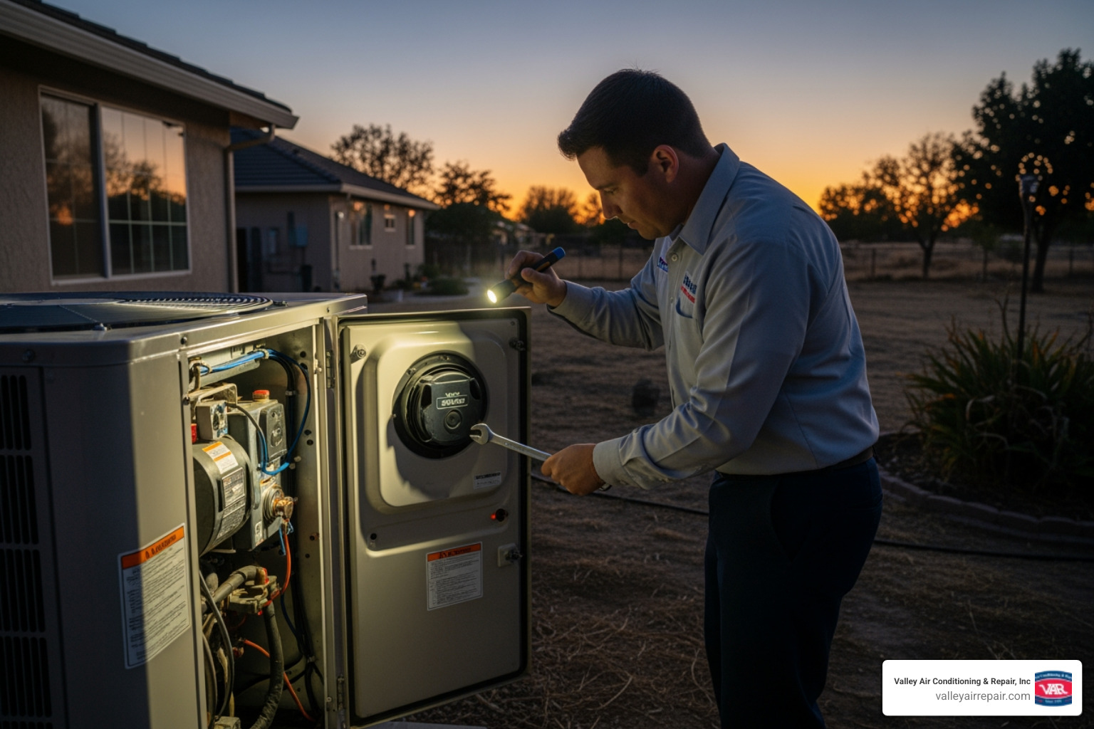 Infographic explaining the top 5 signs of a heat pump emergency - emergency heat pump repair in clovis, ca