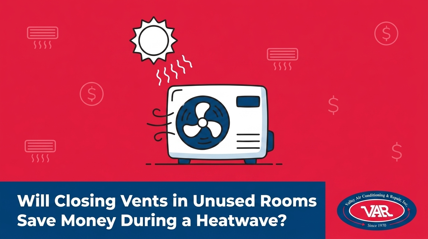 Will Closing Vents in Unused Rooms Save Money During a Heatwave?