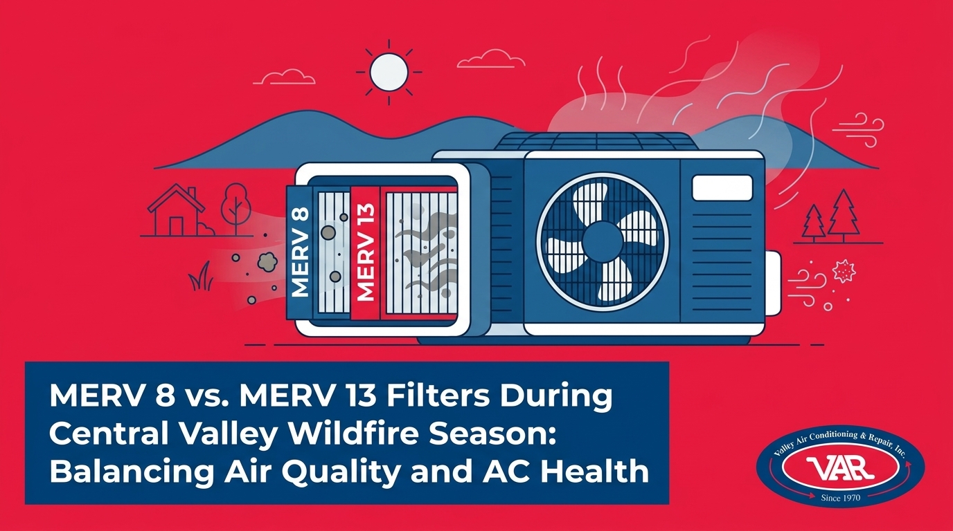 MERV 8 vs. MERV 13 Filters During Central Valley Wildfire Season