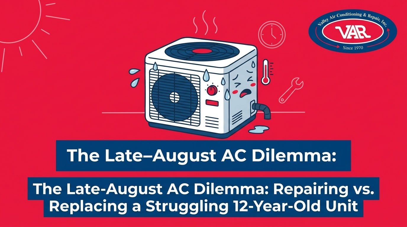 Repairing vs. Replacing a Struggling 12-Year-Old AC Unit in Late August