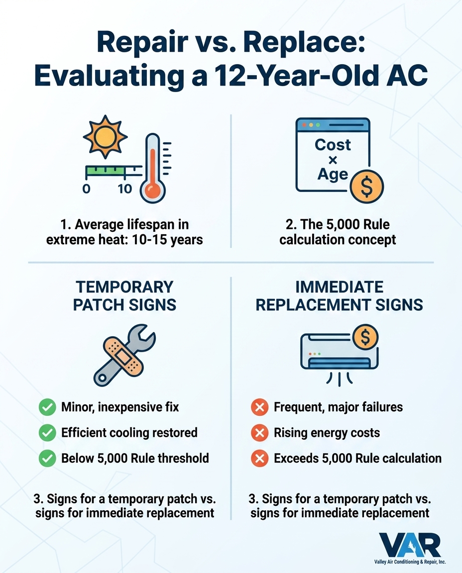 Repair vs. Replace: Evaluating a 12-Year-Old AC