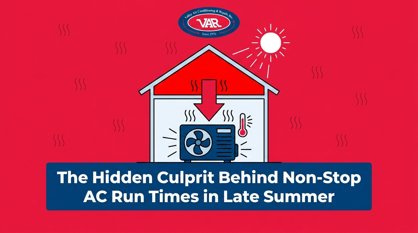 The Relationship Between Attic Insulation and Late Summer AC Run Times