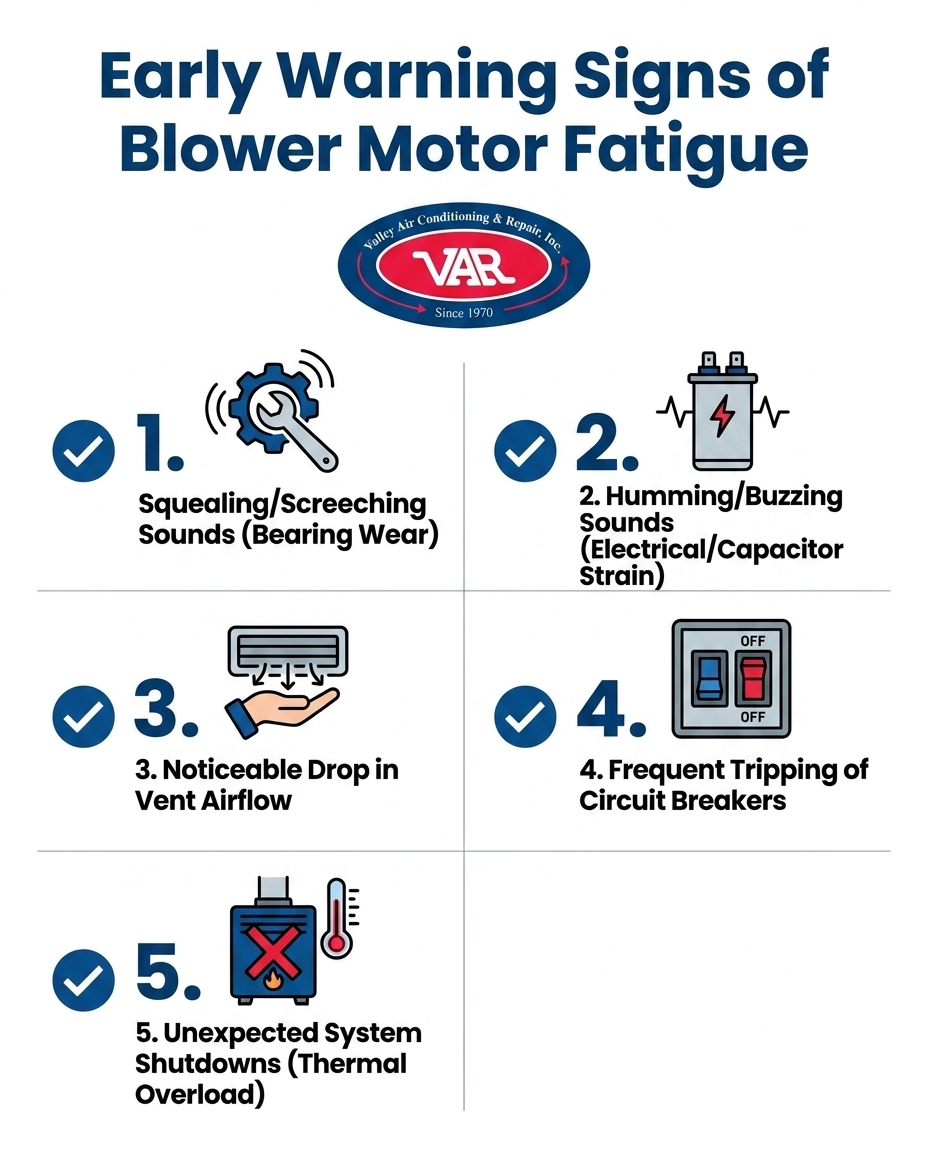 Early Warning Signs of Blower Motor Fatigue