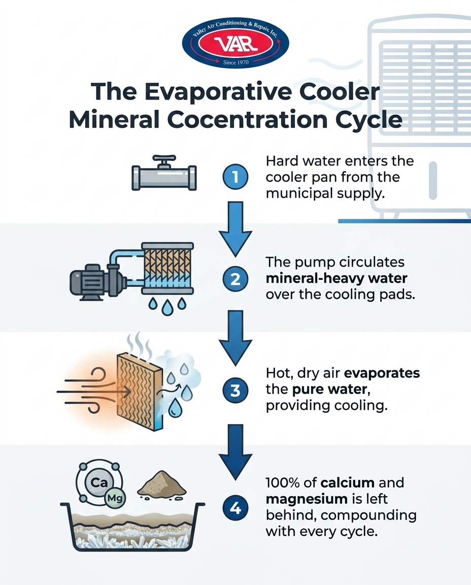 The Evaporative Cooler Mineral Concentration Cycle