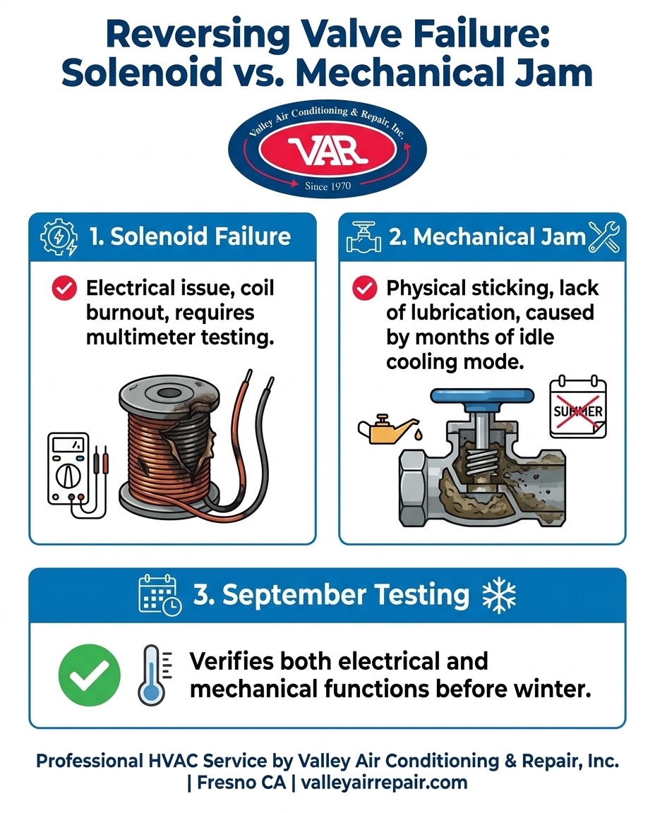 Reversing Valve Failure: Solenoid vs. Mechanical Jam