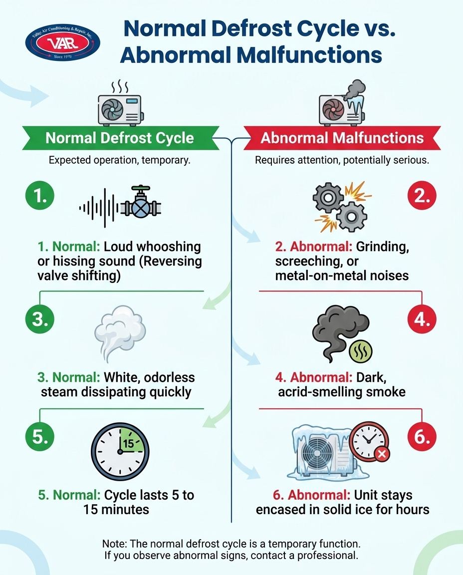 Normal Defrost Cycle vs. Abnormal Malfunctions