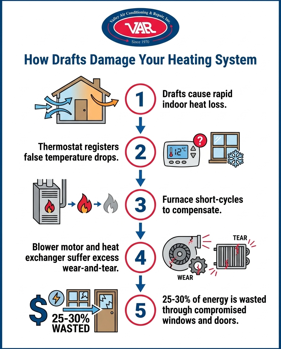 How Drafts Damage Your Heating System