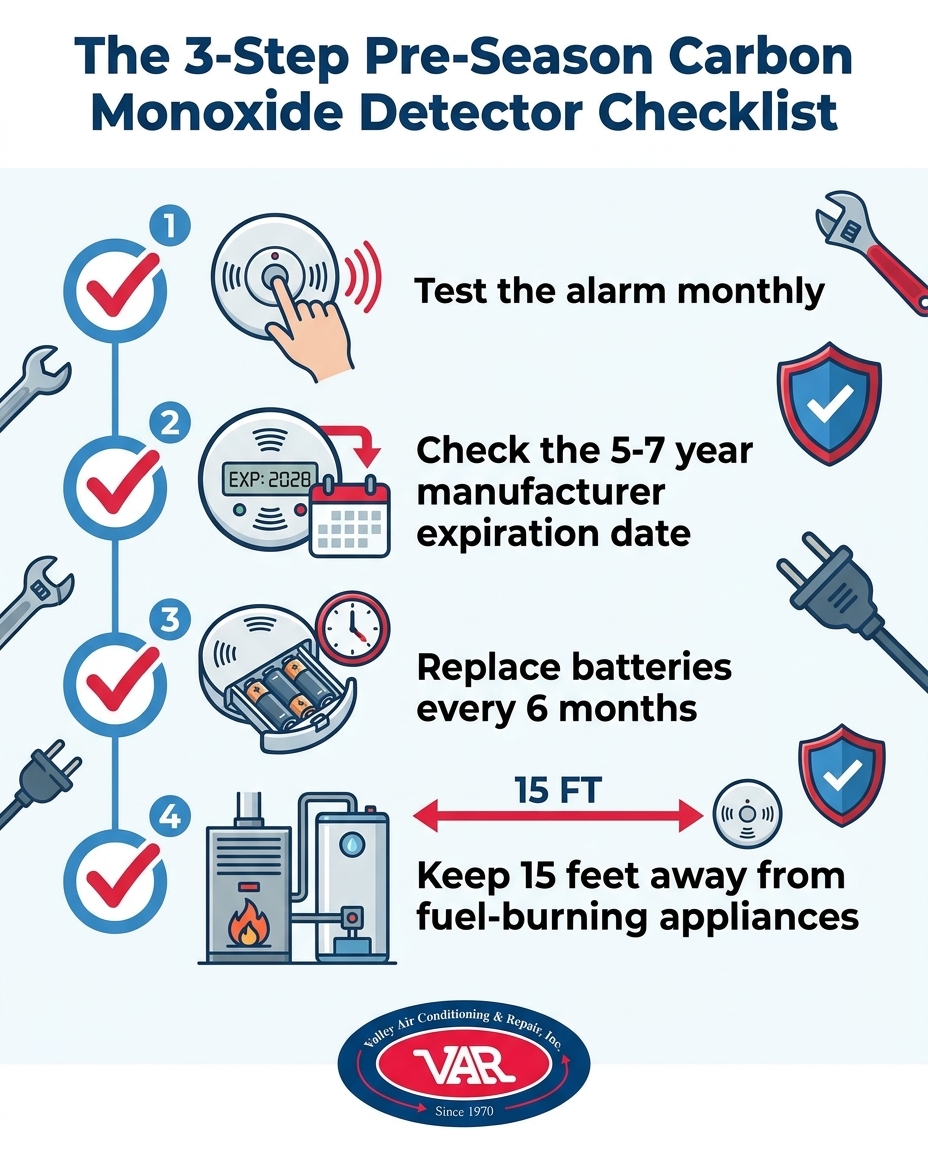 The 3-Step Pre-Season Carbon Monoxide Detector Checklist
