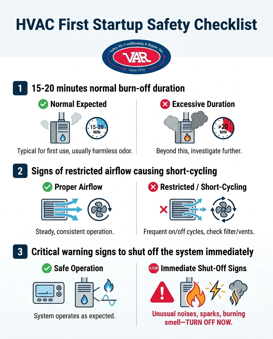 HVAC First Startup Safety Checklist