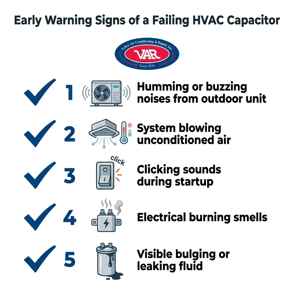 Early Warning Signs of a Failing HVAC Capacitor