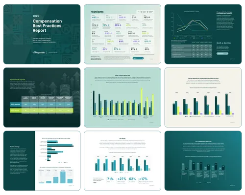 Payscale Compensation Best Practices Report Collage of Pages