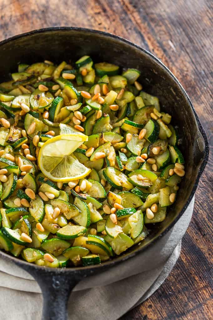 Easy Sautéed Lemon Herb Zucchini