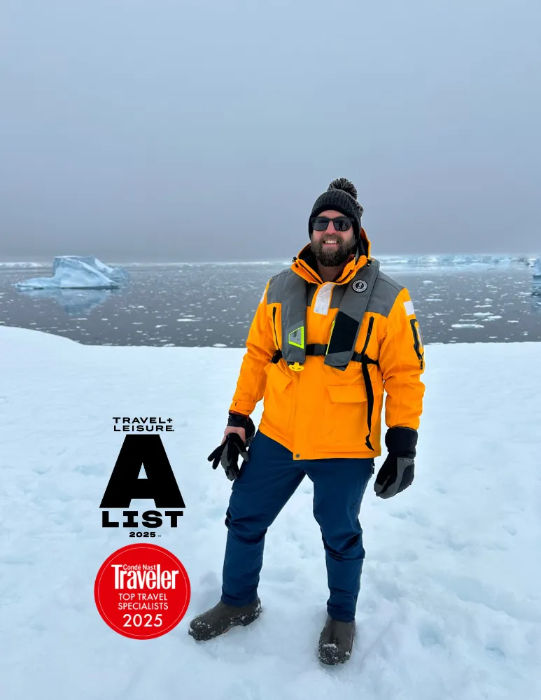 Found Duncan Greenfield-Turk in Antarctica.

Travel+Leisure A-List Advisor Logo
Conde Nast Travel Specialist Logo