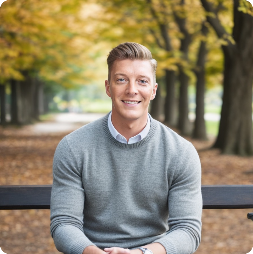 Image of Ross McCluskey in an autumn scene