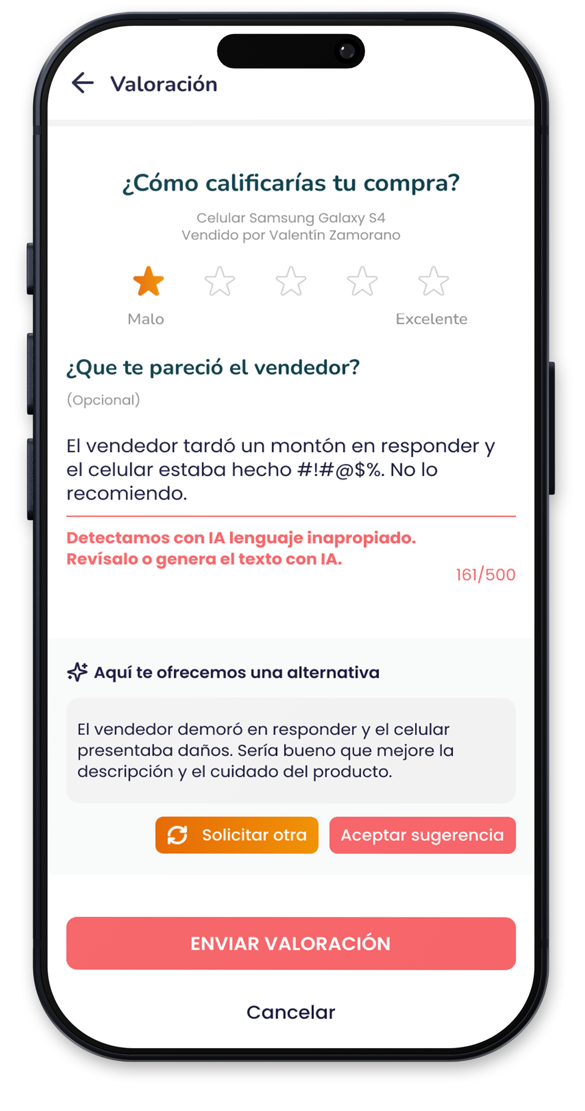 Vecinos App - Moderación IA