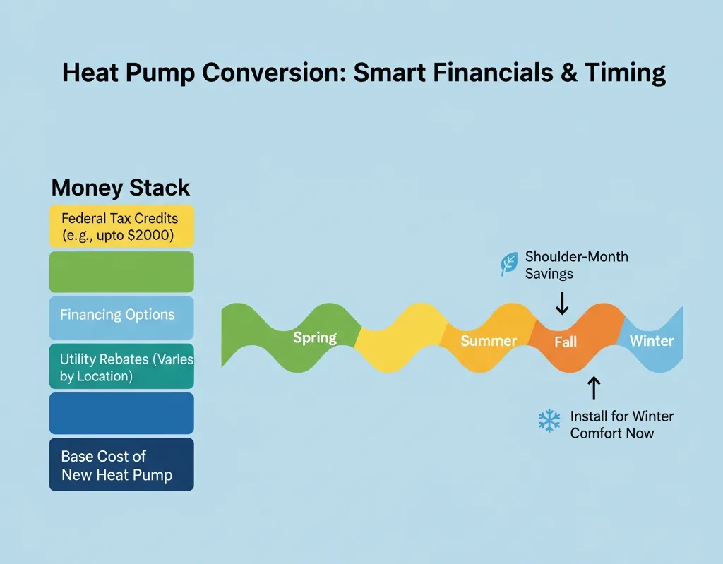 Stack Alabama HVAC financing, rebates, and 25C tax credits, plus best timing, to upgrade heat pumps and more in Greater Birmingham.