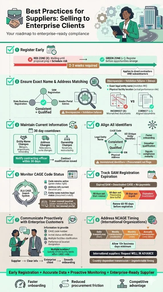 Best Practices for Suppliers (selling to enterprise clients)