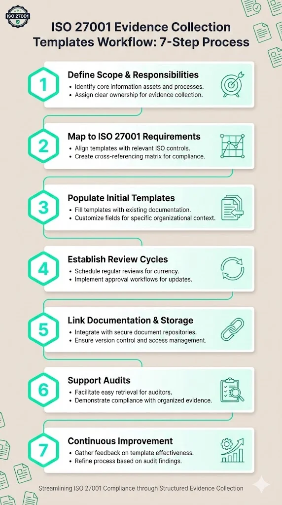 Step‑by‑step guide to using evidence collection templates