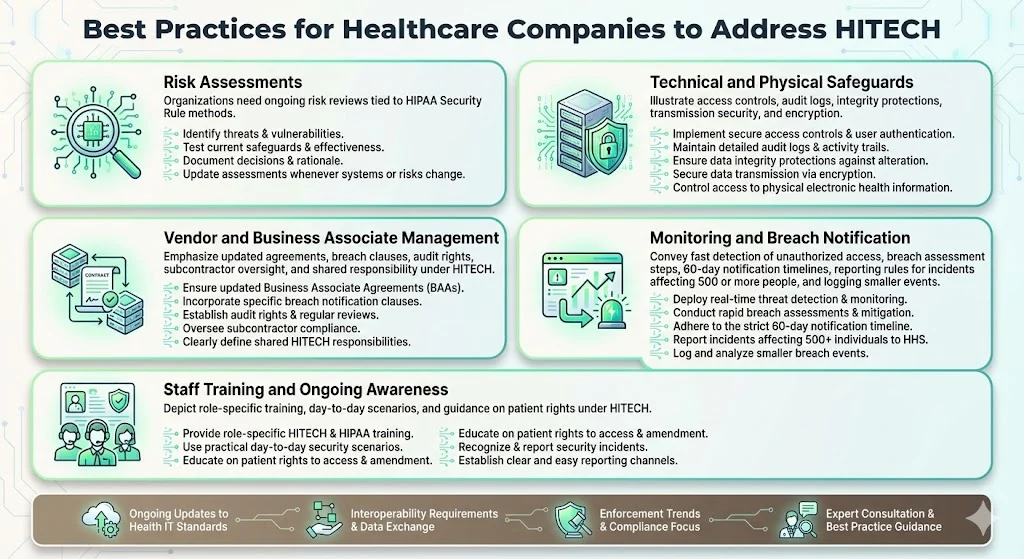 Best Practices for Healthcare Companies to Address HITECH