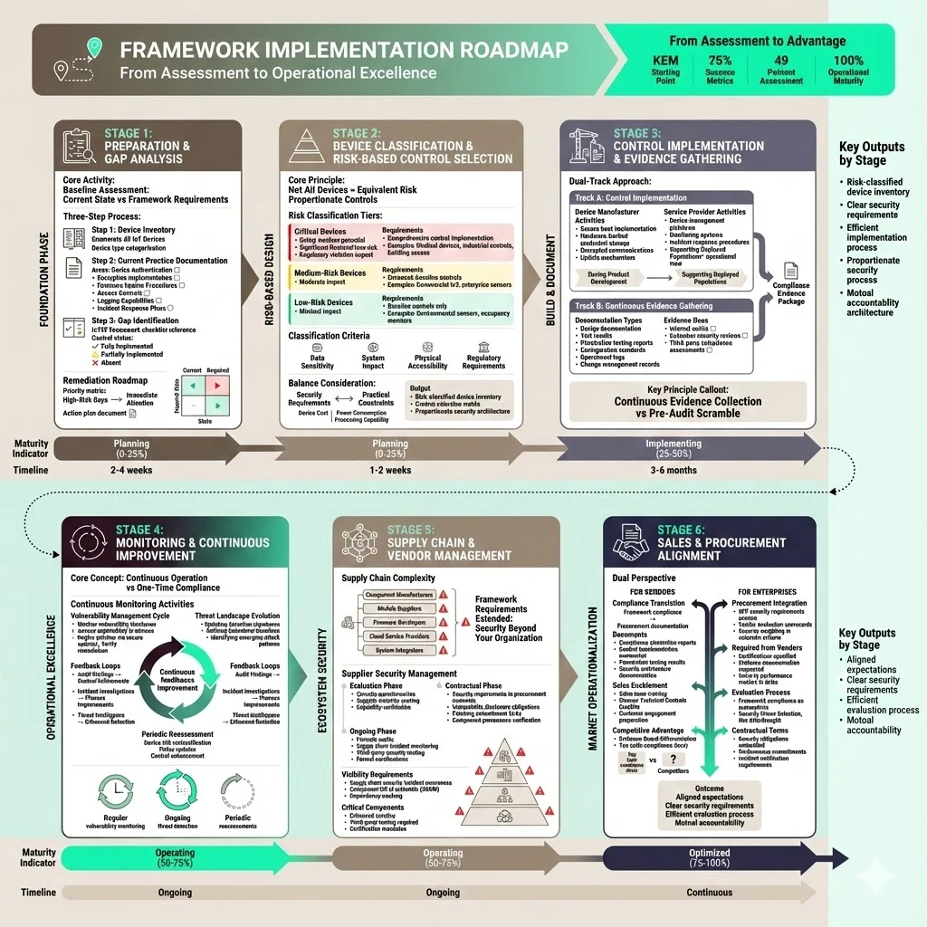 Building and Implementing an IoT Security Compliance Framework in Practice